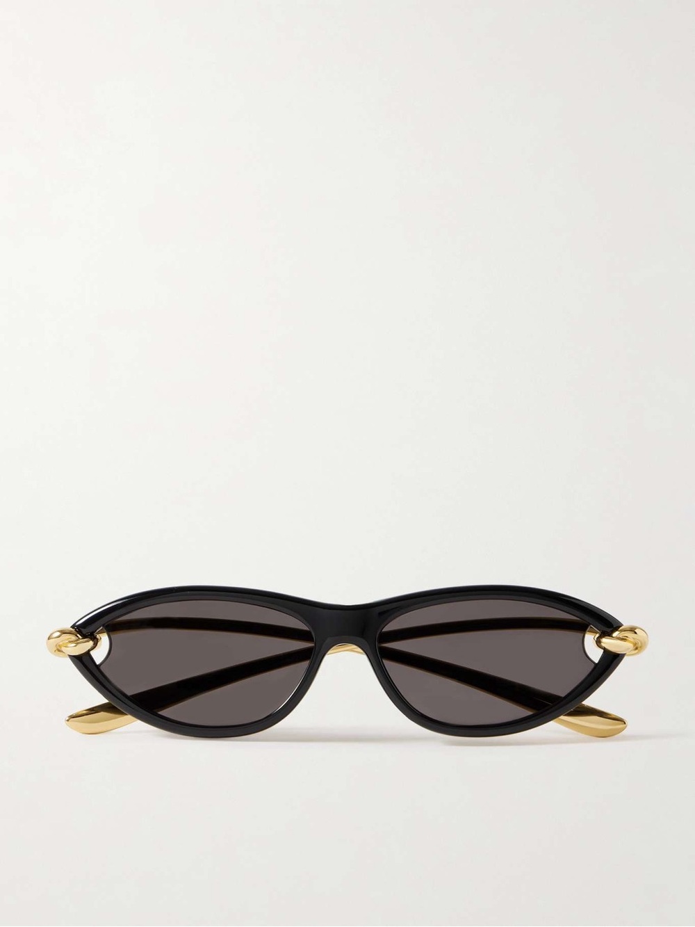 Bottega Veneta New Knot cat-eye acetate and gold-tone sunglasses